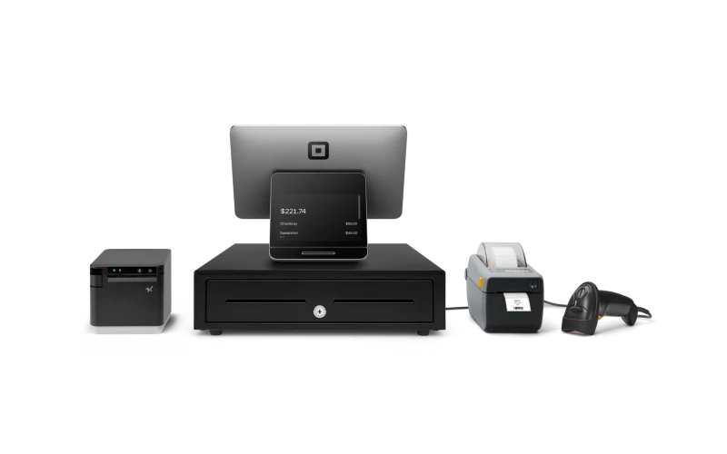 Square Register Retail POS system.