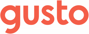 Gusto logo.